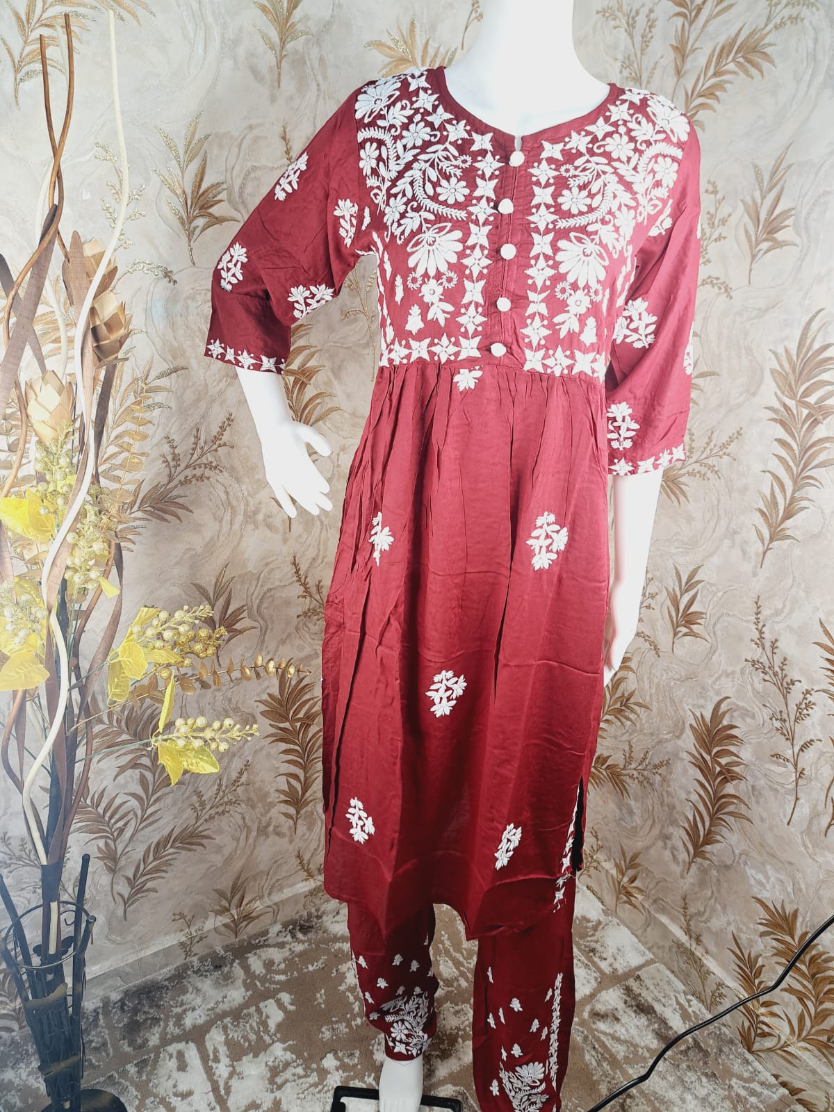 Embroided Nyra Cut Suit